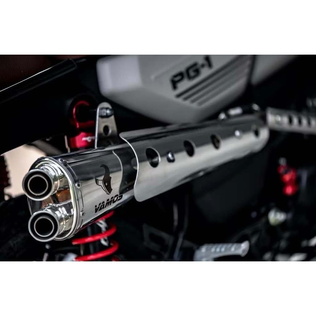 ท่อ PG-1 Vamos พร้อมคอ ตรงรุ่น Yamaha PG 1 มี มอก. ท่อแต่ง PG-1