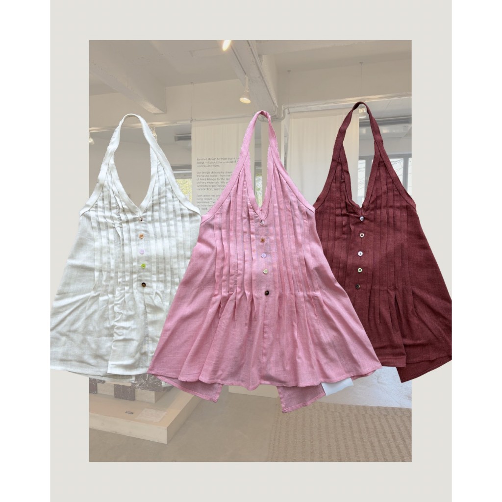 tshop เสื้อ Shell ผ้าลินิน