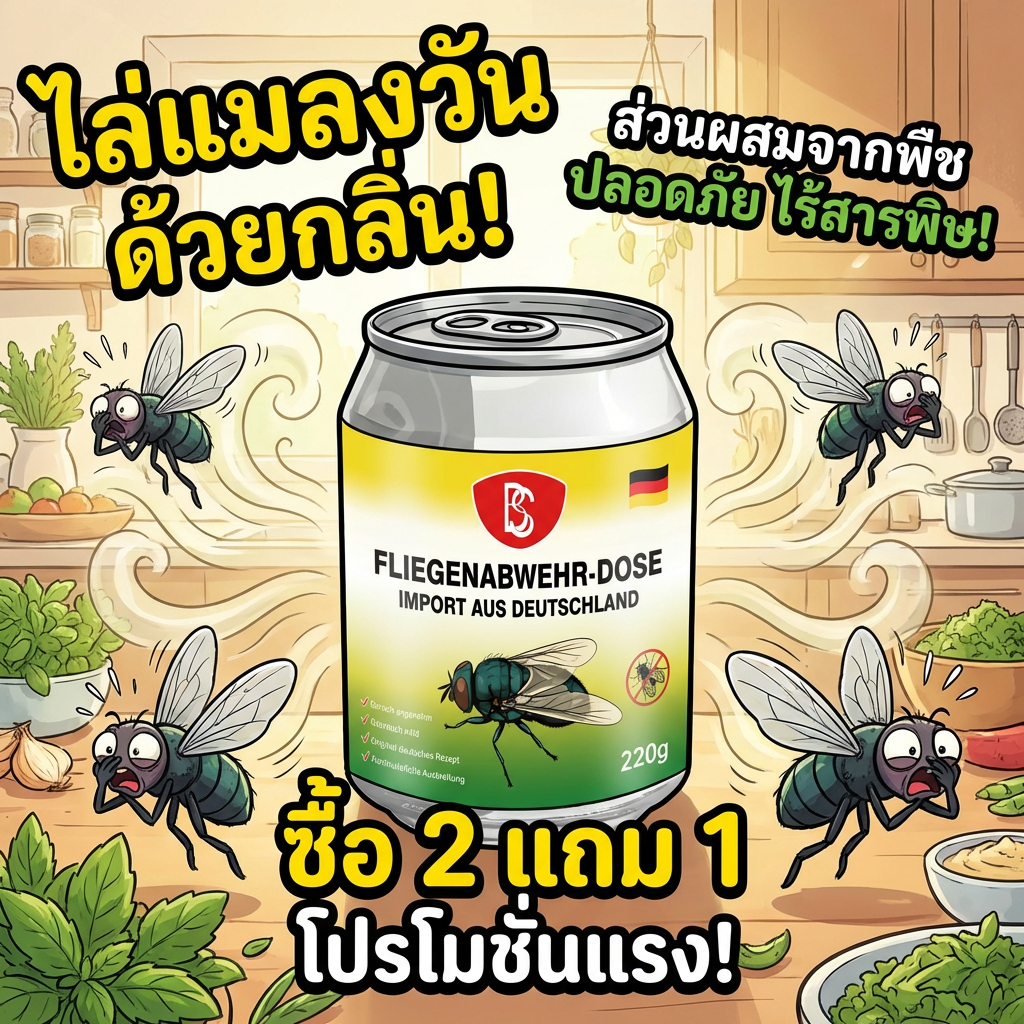 ซื้อ 2 แถม 1 TIA ไล่แมลงวัน ไล่แมลงหวี่ แมลงวัน แมลงหวี่ ส่วนผสมจากพืช ปลอดภัย ไม่เป็นพิษ