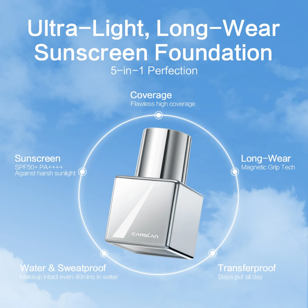 แบ่งขายรองพื้น Carslan Cloud Touch Soft Focus Sunscreen Foundation