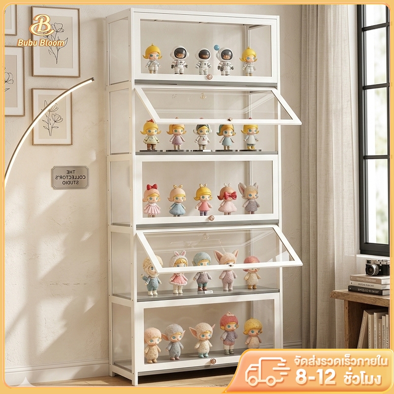 🛒 [Bubu] ตู้กระจกใส ตู้โชว์ ตู้โชว์รูปคน กันฝุ่นและกันความชื้น โปร่งใสทุกด้าน รับน้ำหนักได้สูงสุด 100 กก.