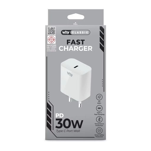 Why หัวชาร์จTYPE-C 30W รับประกัน1ปี ช่องType-C Adapter (NUVO WC-3281)