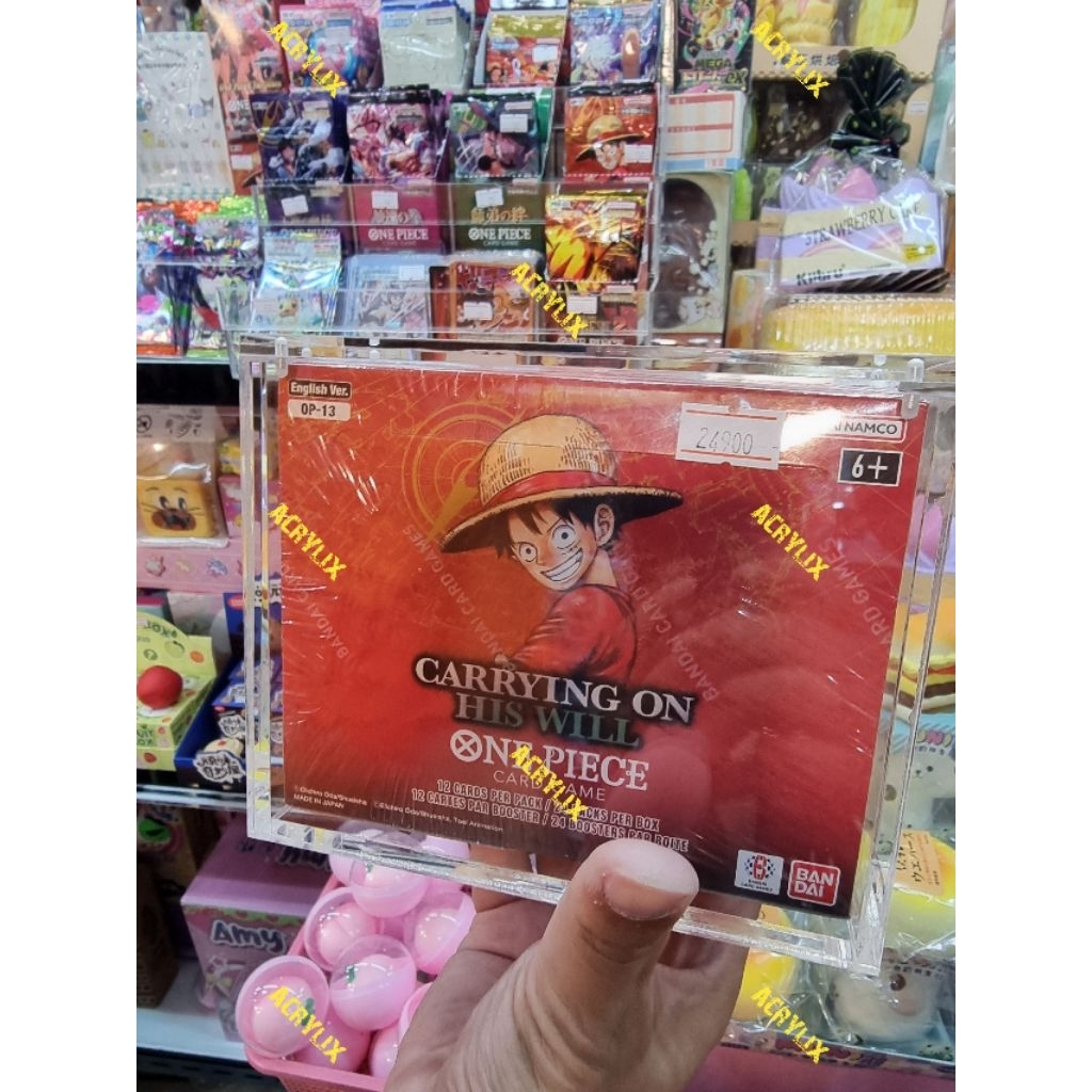 กล่องแม่เหล็กใส่ box การ์ด Onepiece **ผลิตในไทย** กันยูวี