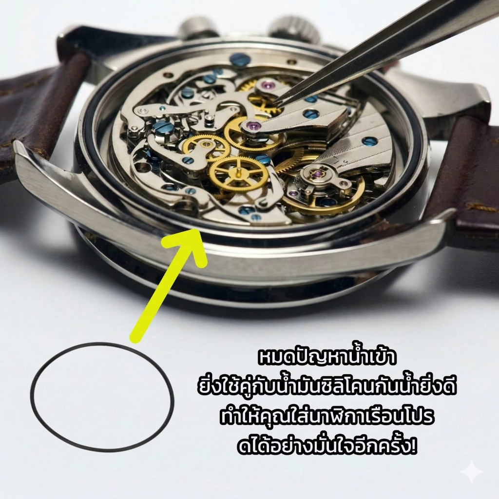 ยางโอริง O-Ring ฝาหลังนาฬิกา หนา 0.5 0.6 0.7 0.8 mm thumbnail 4