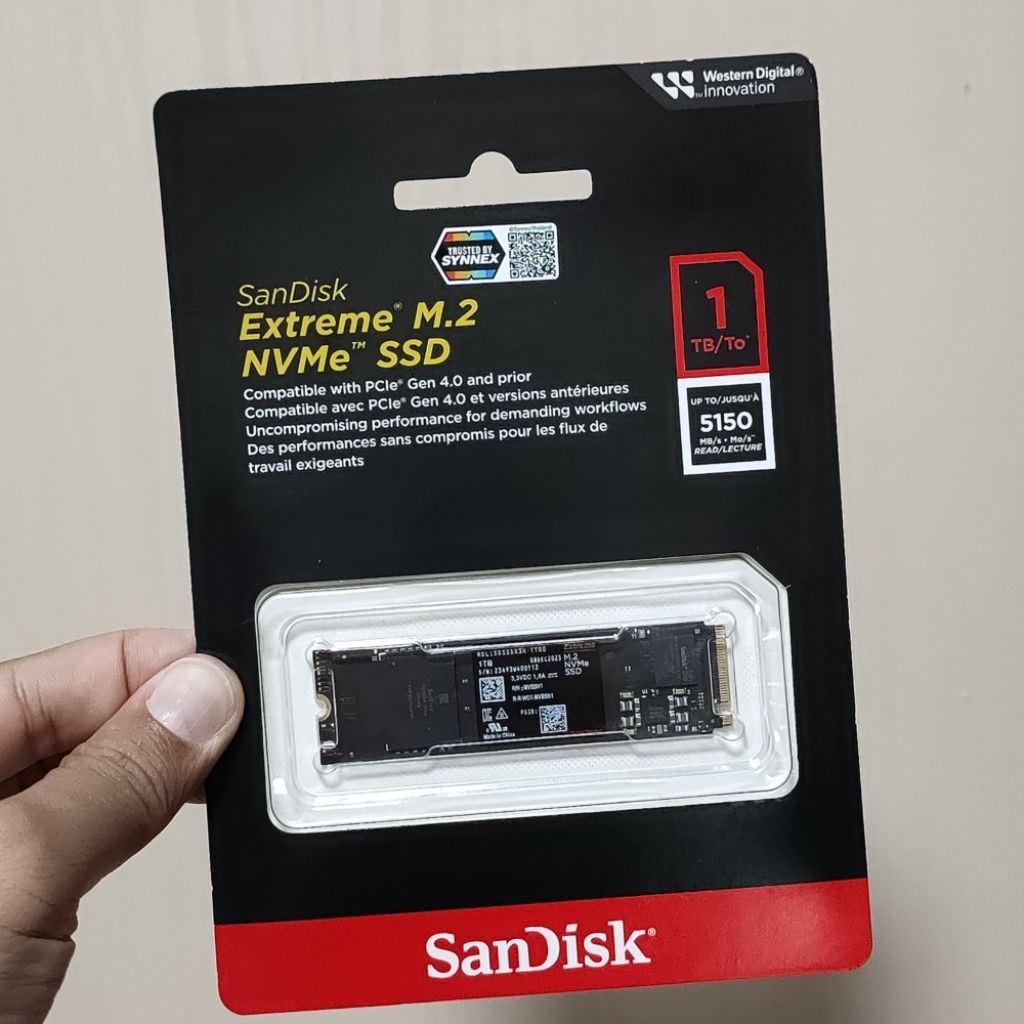 SanDisk extreme NVMe 1tb ของใหม่มือ 1 ประกันศูนย์ IT City