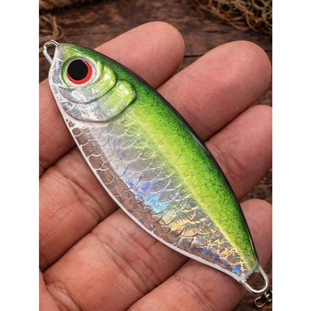 A-016 สีเขียวสะท้อนแสง 3 ลาย เหยื่อจิ๊ก Speed Jig / Slow Jig แอคชั่นส่ายธรรมชาติ ราคา ถูกที่สุด ดีลบีเคเค แกลเลอรีภาพที่ 4