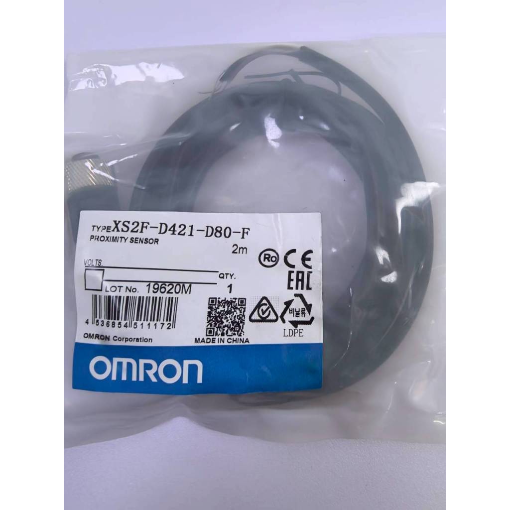 OMRON XS2F-D421-D80-F 2M Sensor Cable M12 (ของใหม่ / โล๊ะสต็อค)