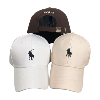 ลายใหม่ล่าสุด หมวกแก๊ป แฟชั่น งานปัก polo ผ้าฝ้ายสวมใส่สบาย ปีกหมวกโค้ง ใส่กันแดด ใส่ได้ทั้งหญิงและชาย
