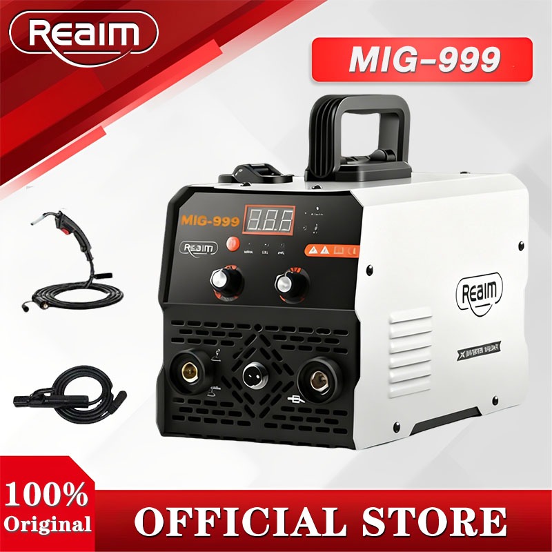 REAIM ตู้เชื่อมไฟฟ้า 3 ระบบ ตู้เชื่อมมิกซ์ MIG-999 เชื่อมง่าย ไม่ต้องใช้แก๊ส สายมิกซ์ 4 เมตร