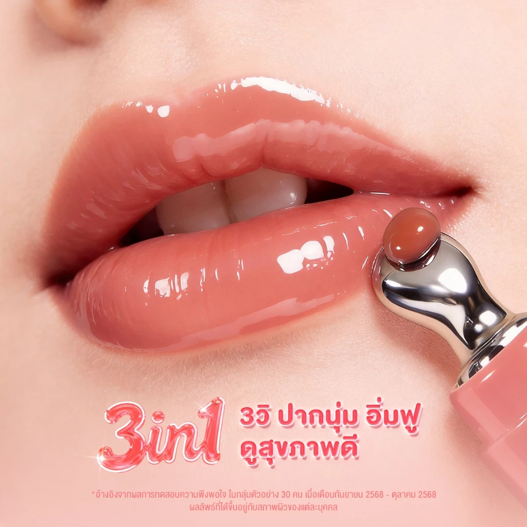 【GGbaby】Glad2Glow Lip Serum วัน 14 ลิป ลิปสติก ลิป ออยล์ ช่วยให้ริมฝีปากสว่างขึ้น ลิปเซรั่มสูตรอ่อนโยน ใช้ได้ทุกวัน thumbnail 5
