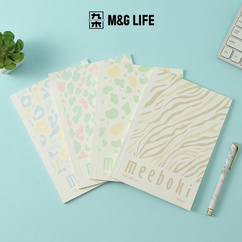 M&G LIFE Meeboki Wireless Bound Softcover Notebook สมุดบันทึกขนาด A5 จำนวน 40 หน้า (แบบสุ่มลาย