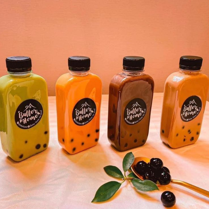 ขวดพลาสติก ขนาด 250 ml ทรงแบนโค้ง ( 50 ใบ / 150 ใบ + พร้อมฝา เลือกสีฝาได้ ) ขวด บรรจุเครื่องดื่ม พลาสติกใส PET