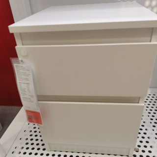 IKEA แท้ค่ะ KULLEN คุลเลน ตู้ 2 ลิ้นชัก, ขาว, 35x49 ซม.