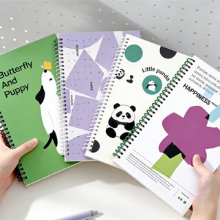 สมุดโน๊ต ปกการ์ตูน  สมุดโน้ตแบบขดลวด ขนาด A5/B5 สมุดสันห่วงส…