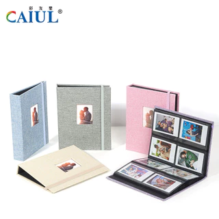 สมุด แฟ้ม อัลบั้มรูป MINI INSTAX 208 ช่อง ปกผ้าลินิน ใส่รูปจาก Fuji Mini INSTAX เท่านั้น