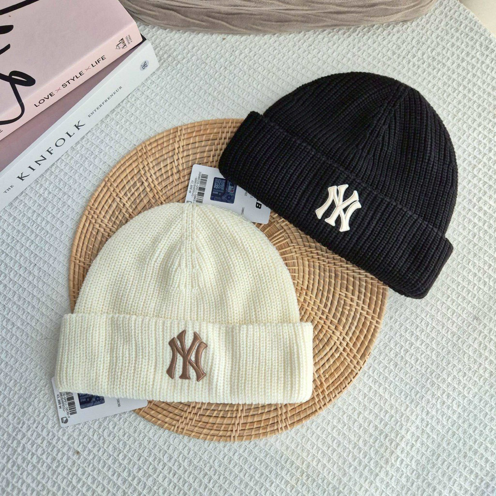 พร้อมส่ง MLB New Jelly Mid Beanie หมวกไหมพรม