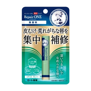 [คู่ดูโอ้เช้าเย็น] Mentholatum Melty Cream Lip Fragrance Free 3.3g + Repair ONE Fragrance Free 2.3G แพ็คX2