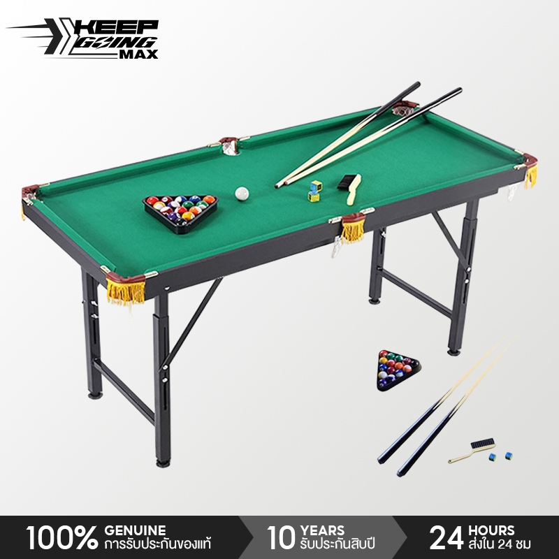 Keep Going Max โต๊ะพลู SNOOKER TABLE พับได้ ขนาด120x63ซม. โต๊ะสนุกเกอร์พับได้