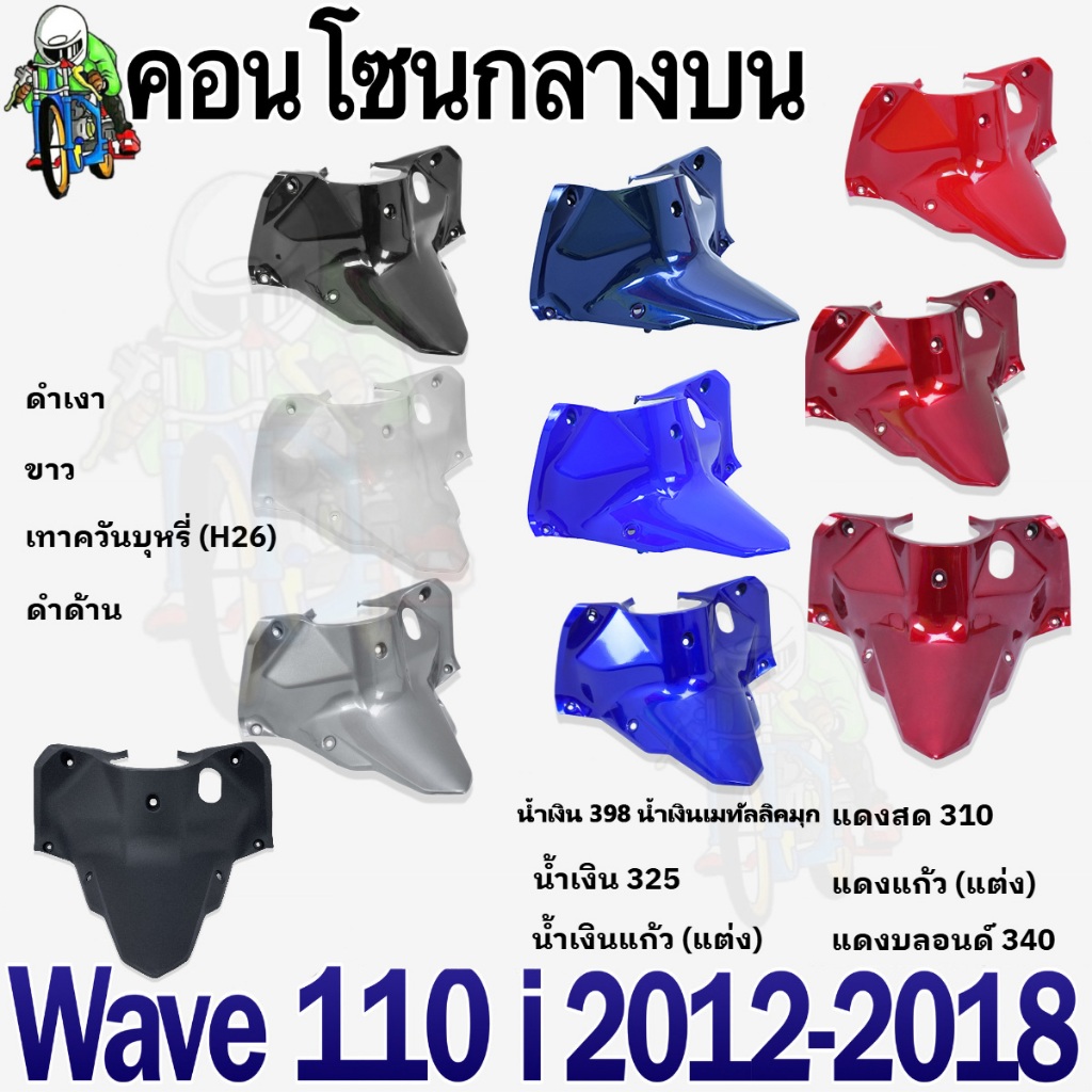 คอนโซนกลางบน WAVE 110 i (2012-2018) ชิ้นส่วนแต่ง สีสวย (งานABS)