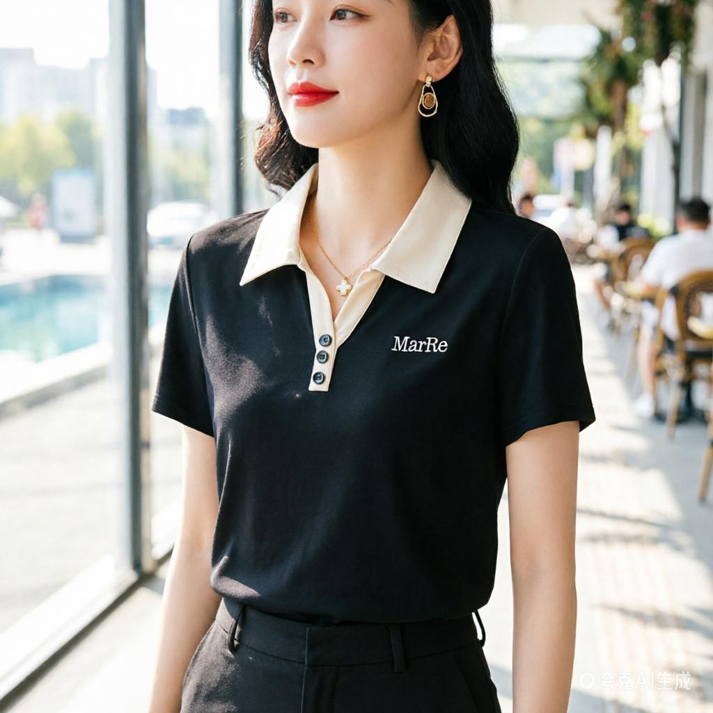 ท็อปส์ซูที่สะดวกสบายที่สุด  ปก POLO เฟอร์  ท็อปส์ หลายสี M-3XL  แฟชั่นบวกขนาดเสื้อแขนสั้น