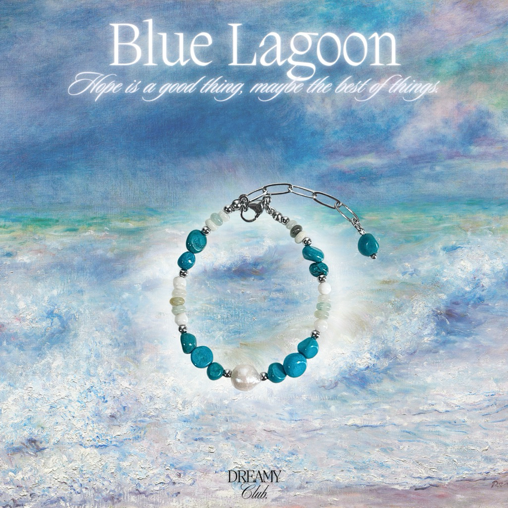 Blue Lagoon | turquoise & Amazonite กำไลข้อมือ กำไลหิน