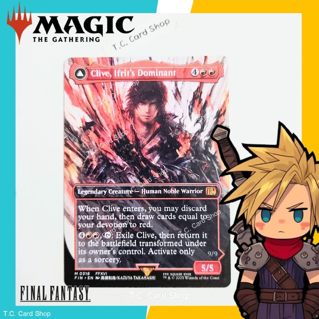 Clive, Ifrit's Dominant - Ifrit, Warden of Inferno (Borderless) M0318 FFXVI Final Fantasy - Magic th