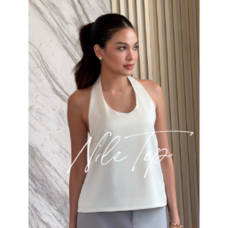 SEASON STUDIO - NILE TOP / เสื้อคล้องคอ ผ้าซาติน