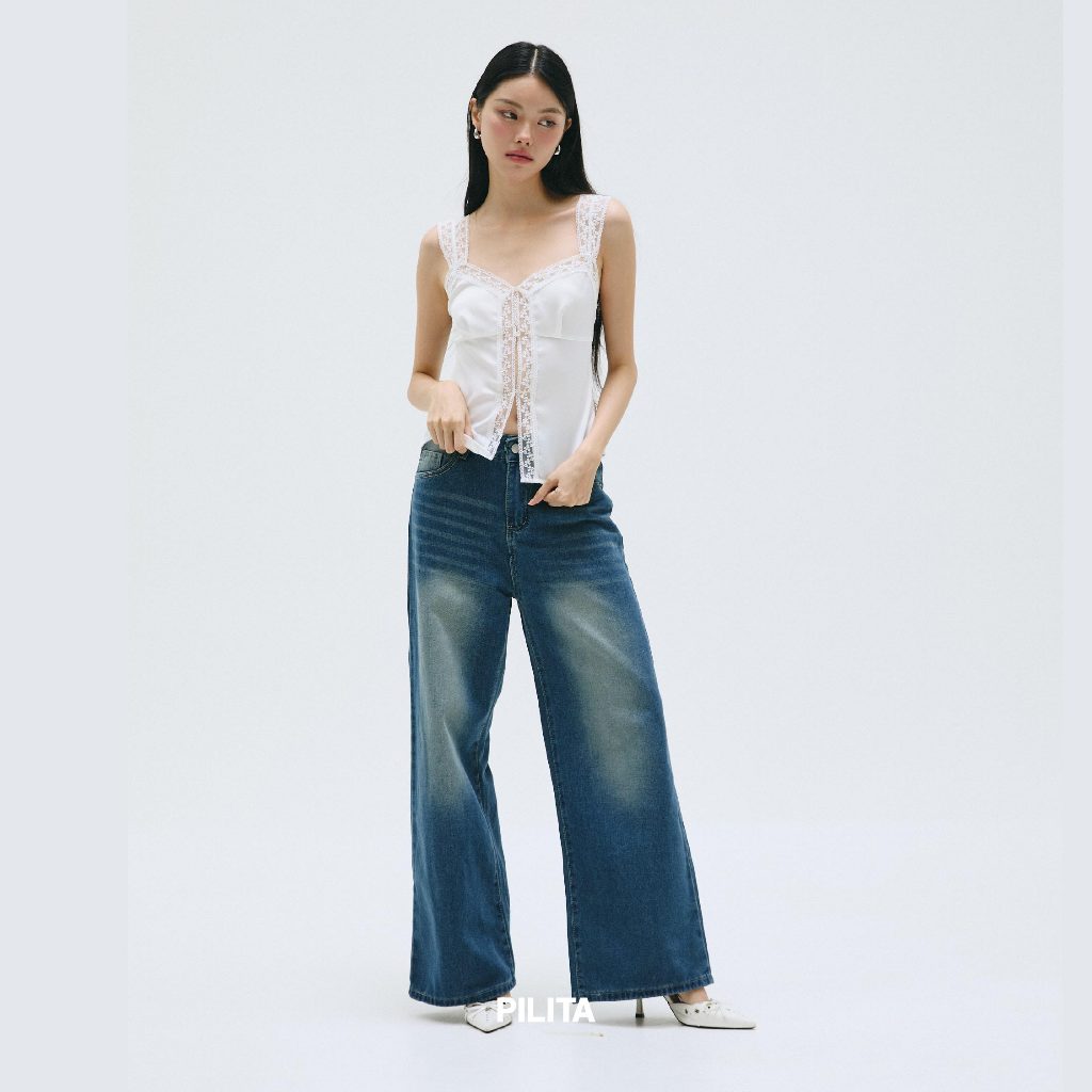 Pilita - Rue Jeans กางเกงยีนส์ขายาว ทรงขาบาน