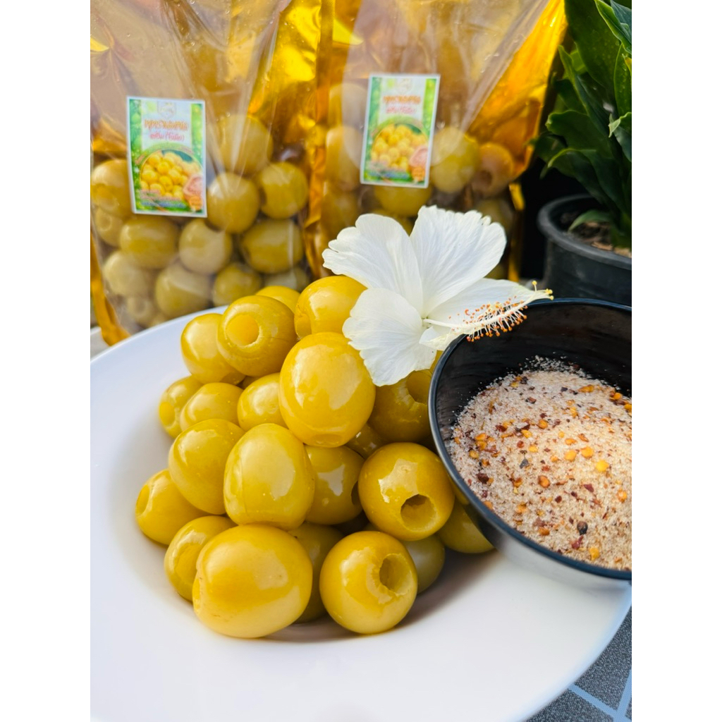 พุทรานมสด (ไร้เม็ด) แช่อิ่ม ขนาด 500g. หวาน กรอบ อมเปรี้ยว แถมพริกเกลือ