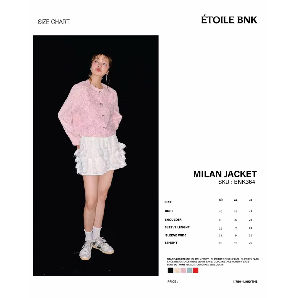 BNK Brand - Milan Tweed jacket (NAVY 44)