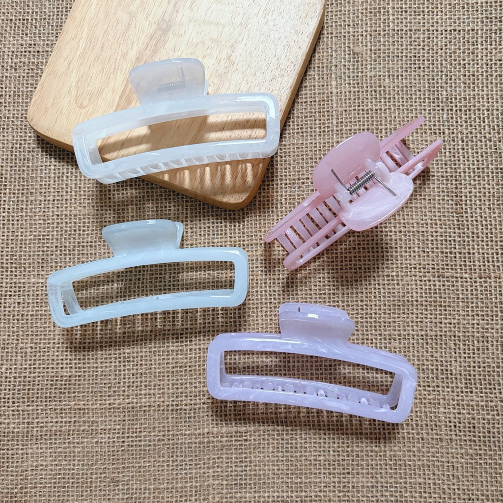 [11.8cm] กิ๊บหนีบผมอะคริลิคเกรดบางเนื้อเงาโปร่งแสงสีพาสเทล ราคาต่อ1ชิ้น พร้อมส่งจากไทย