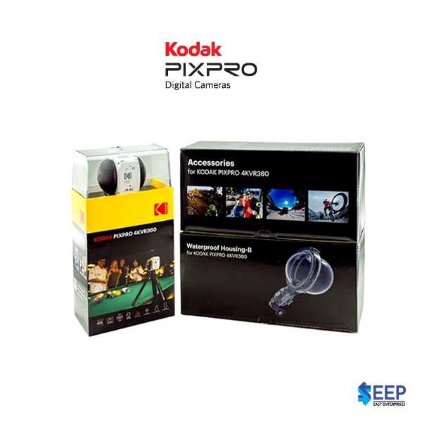 KODAK 4K VR360 ULTIMATE PACK กล้อง 360 องศา ความละเอียดสูงระดับ 4K พร้อมอุปกรณ์เสริมครบเซ็ต