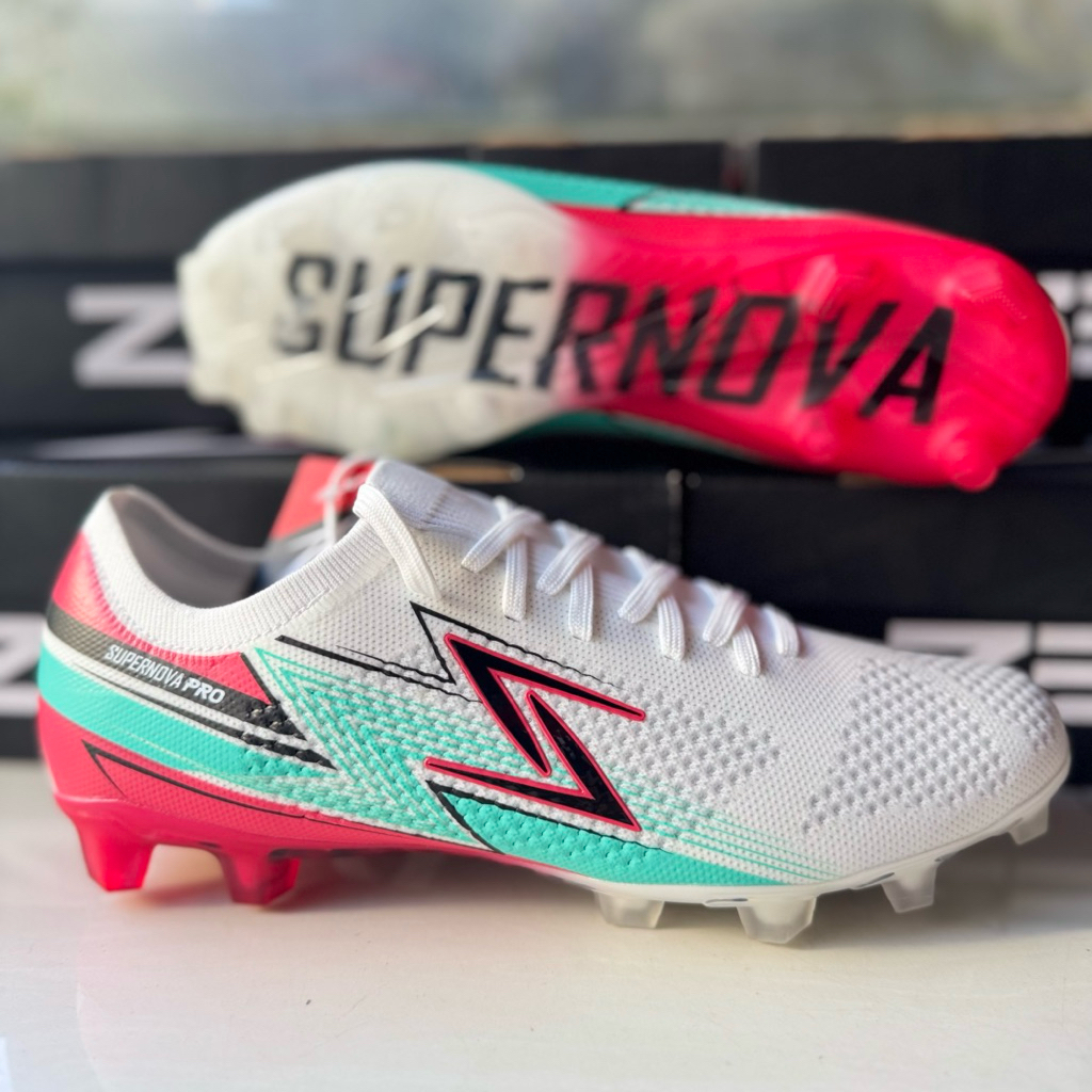 (ZETAลิขสิทธิ์)ไซส์ 38-44 รองเท้าฟุตบอล/สตั๊ด ZETA SUPERNOVA PRO Flyknit ไซส์เด็ก-ผู้ใหญ่ แถมฟรี ถุง