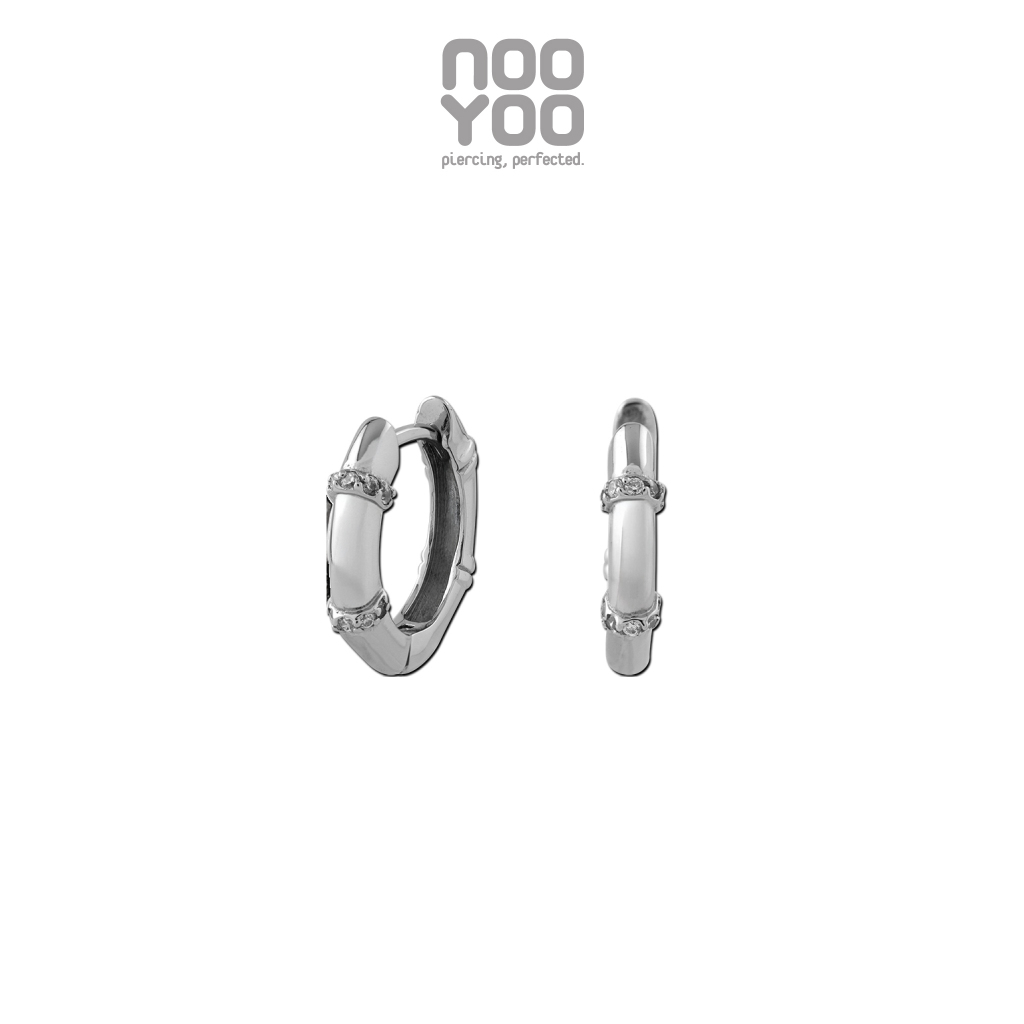 NooYoo ต่างหูสำหรับผิวแพ้ง่าย  Ivy Hoops Surgical Steel