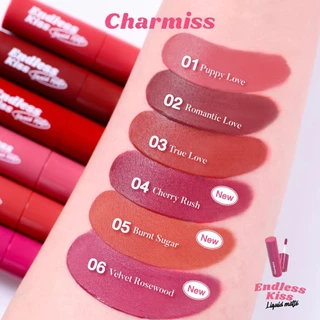 Charmiss Endless kiss Liquid Matte ชาร์มิส เอนเลส คิส ลิควิดแมท ลิปแมทจูบไม่หลุด ติดทนเกินคาด