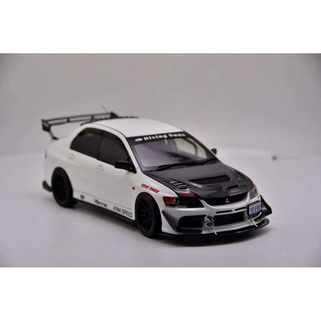 【Pre-Order】 Diecast Model SUPER A 1:18 – Mitsubishi Lancer Evolution IX MR FQ-360 (White) 🤍🔥