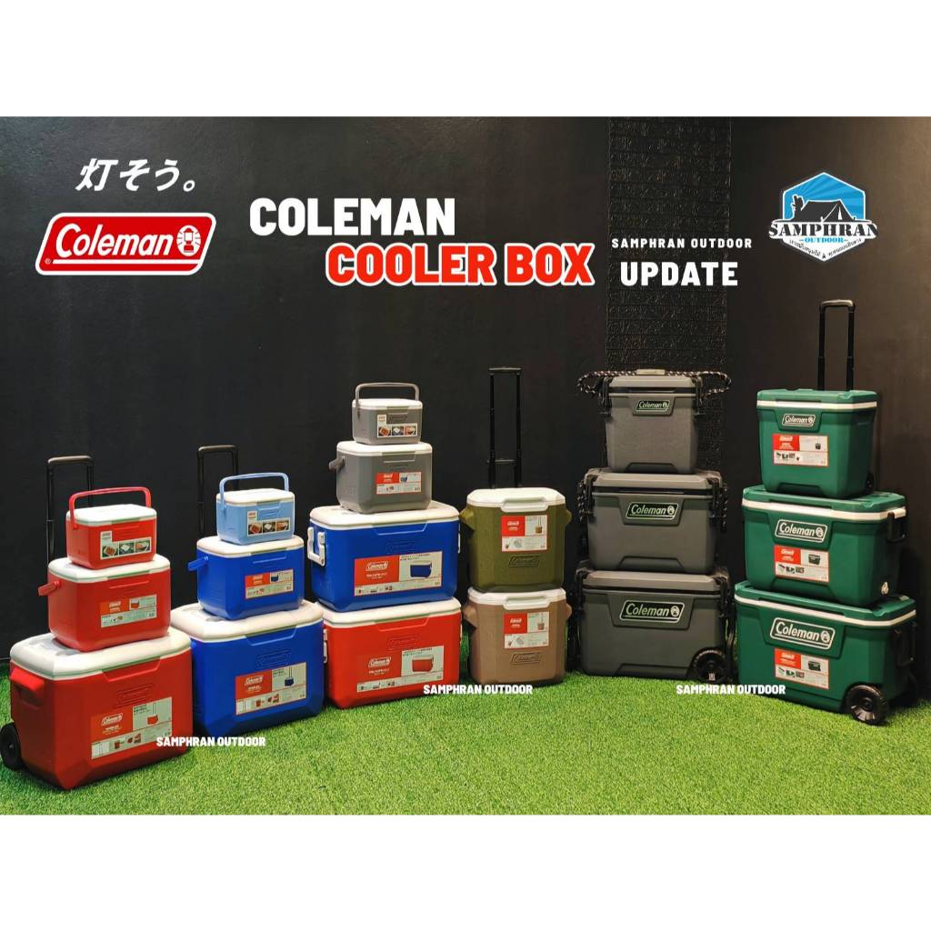 ❄️ กระติกน้ำแข็ง Coleman Cooler 16/28/30/60QT Black Japan สีดำ(พร้อมส่ง สวยมากๆ) ของแท้จากShop Japan