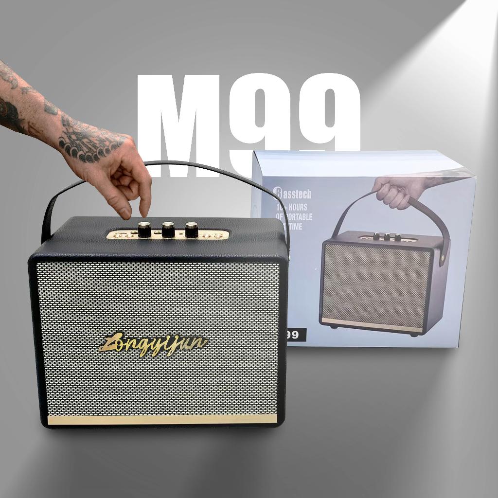 M99 ลำโพงบลูทูธ 35 วัตต์ ใช้งานร่วมกับกีต้าร์ได้ ปรับเบสได้ เสียงดี ลำโพงไร้สาย รองรับ TF/BT/AUX/กีตาร์/ไมโครโฟน/USB