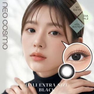 คอนแทคเลนส์ Dali Extra Size Black (Neo Cosmo) ดาลี่สีดำ สายแบ๊ว ขนาดโตปานกลาง มีส่งด่วนใน กทม.