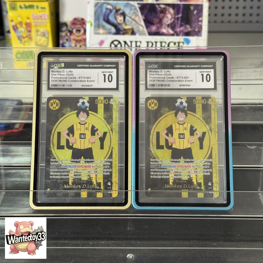 2025 One Piece Promotional Cards DORTMUND Collaboration Monkey D. Luffy CGC 10