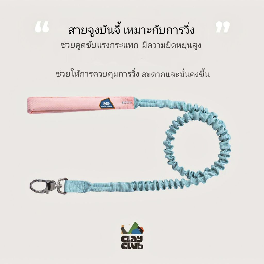 Puppy Gallery - สายจูงสุนัขลดแรงกระแทก Bungee - Go Mentum Leash สีสันสดใส แข็งแรง เหมาะเป็นสายจูงสำหรับวิ่ง