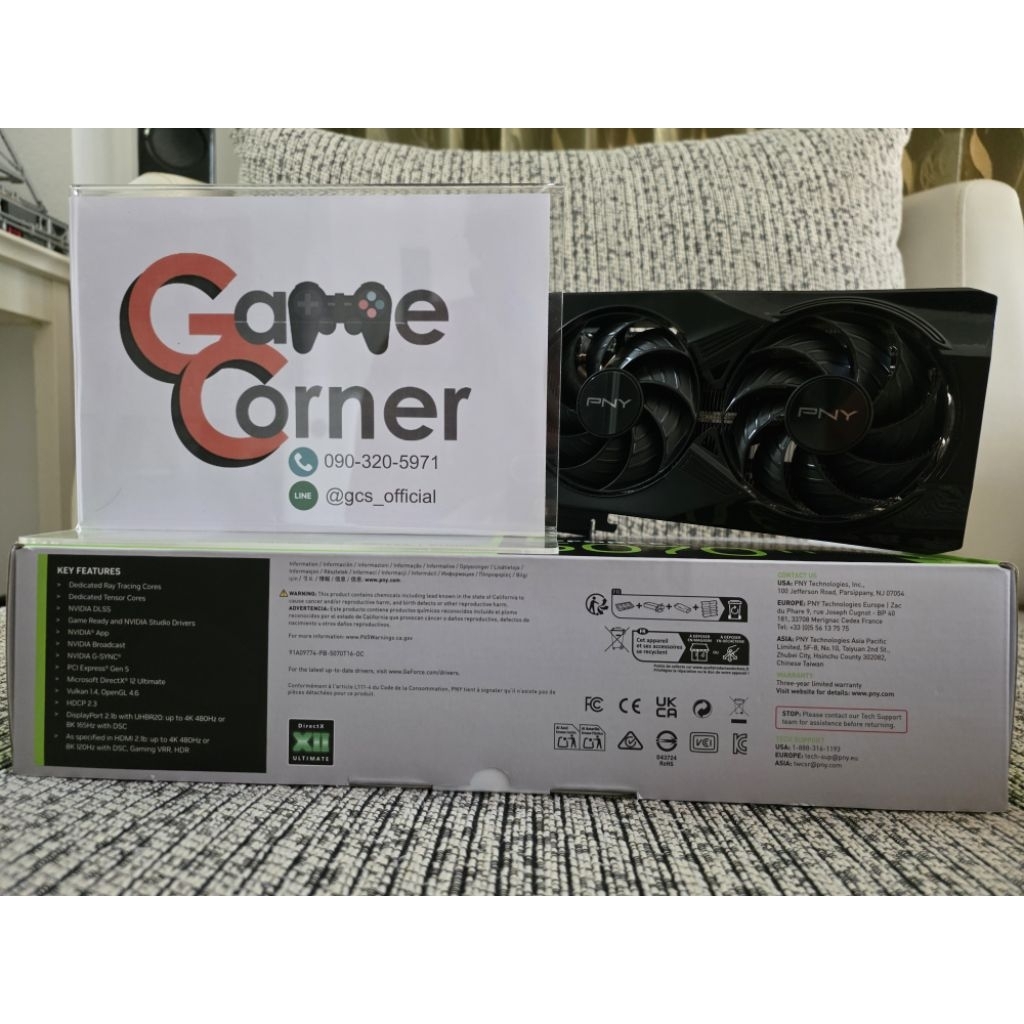 [Instock มีของพร้อมส่ง] PNY GeForce RTX 5070 Ti 16GB OC Triple Fan [US] มือ 2 สภาพใหม่มาก (5070Ti)