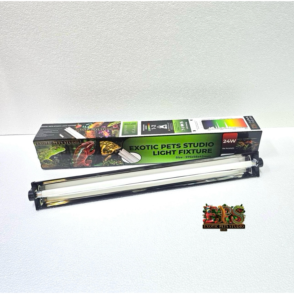 หลอดไฟพร้อมรางไฟEPS T5 UVB 10.0 มี3 ขนาด 30CM. 60CM.และ90CM. Light Fixture T5 UVB10.0 8W/24W/39W