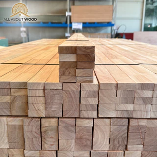 ไม้โครงสะเดาจ๊อยท์Finger Joint ขนาด 1" x 2" ( 17 x 42 mm.) ยาว 50 cm. / 200 cm.งานไม้แท้ 1 มัด 10 เส้น | All About Wood
