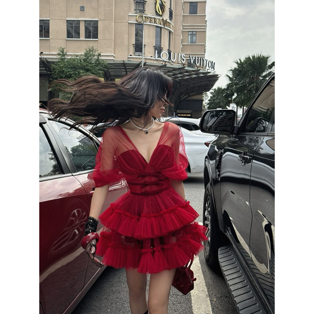 ❤️‍🔥พร้อมส่ง❤️‍🔥 Kathy Atelier Nabi dressเสื้อผ้าเวียดนามของแท้ 100%