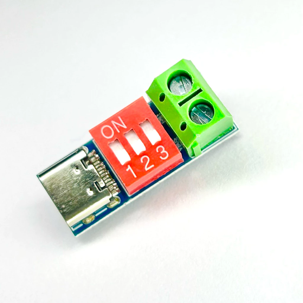 Decoy โมดูล QC PD Fast Charge Test Board ปรับแรงดันได้ 5V 9V 12V 15V 20V Dial ปรับค่าได้