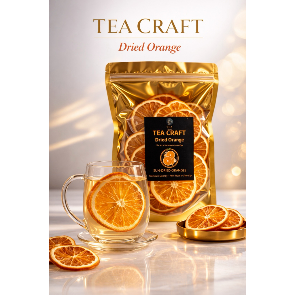Tea Craft ชาส้มอบแห้งคัดพิเศษ ส้มฝานแว่นอบแห้งเกรดพรีเมียม