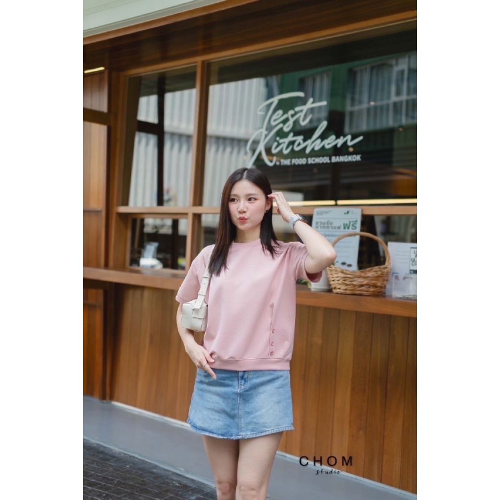เสื้อแขนจั๊มแต่งกระดุมชาย" ดีไซน์เกาหลีเกาใจ🪄🔮