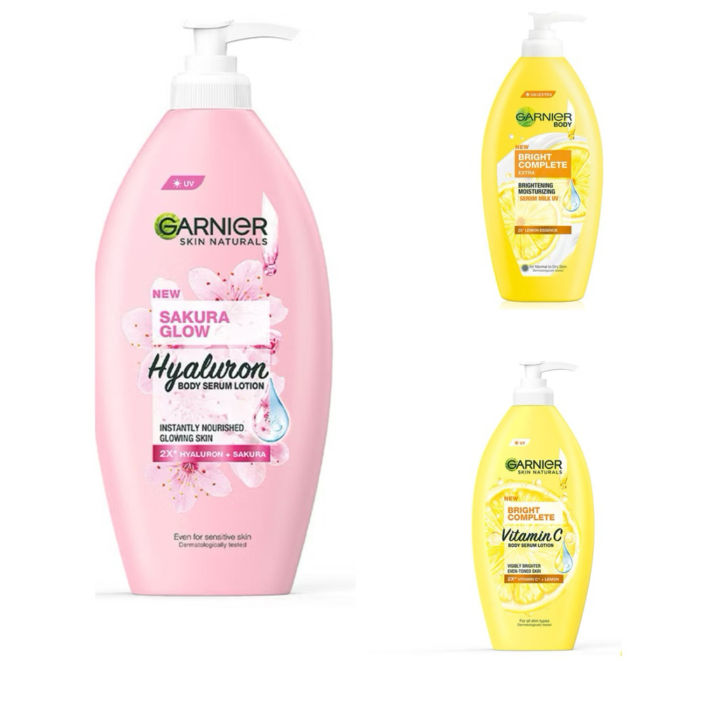 Garnier รุ่น Sakura Glow Hyaluron Body Serum Lotion