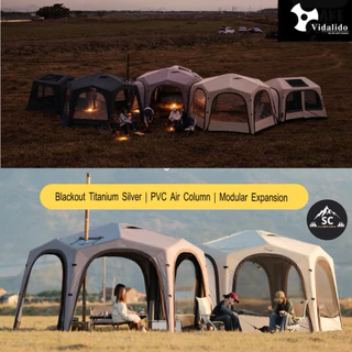 Vidalido Star Island Air Dome เต็นท์โดมเสาลม มาใหม่ ขนาด 4-8 คน สามารถต่อเสริมได้กับเต็นท์หลายรุ่น